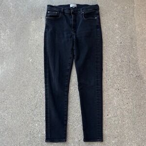 Agolde Sophie Slim Skinny Black High Rise Jeans Women's Size 30
